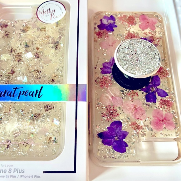 I PHONE 8 PLUS  NEW & USED  CASE MATE  with Bling PopSocket - Picture 13 of 14